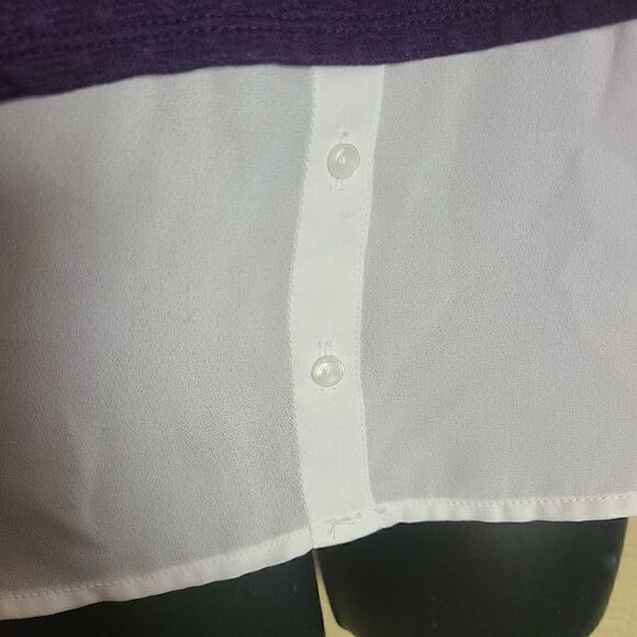 Elle Long Sleeve Mixed Shirt - Picture 4 of 8